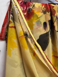 Floral Chiffon Saree