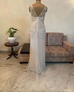 Elegant Beaded Evening Gown