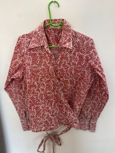 Printed Fabindia Wrap Around Top