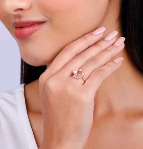 giva 925 silver Rose Gold color Wreath Ring