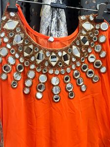 Mirror Work Kurta With Inner