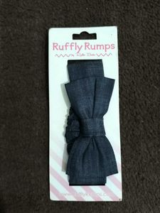 Denim Bowtie For Kids Fom Ruffly Rumps Brand