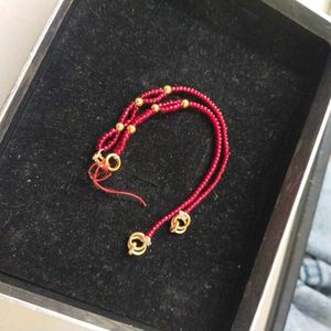 22k Pure 3+3=6 Gold Moti Handmade Kaan Chain 1pair