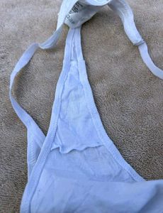 H&amp;M White Thong Panty – Size XS