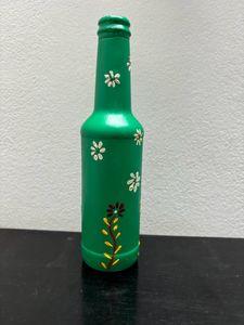 Handpainted glass bottles