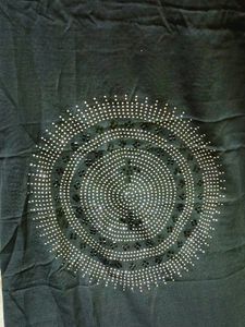 Sequence Or Stone Shawl ,Cotton Material