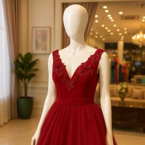 Red Ethnic Gown