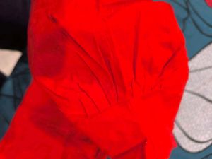 Sindoor red saree.