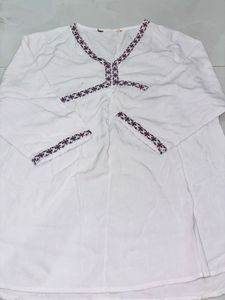 Embroidered White Tunic