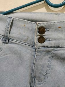 Ripped Light Wash Denim Jeans