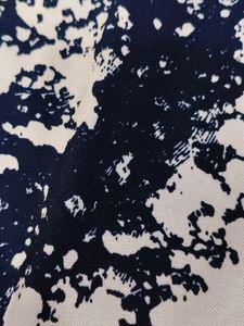 White &amp; Blue Colour Tie Die Textured Print Tunic