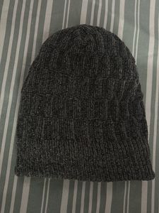 Gray Knitted Beanie