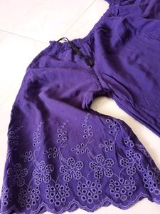 PURPLE FLARED HAND TOP💜