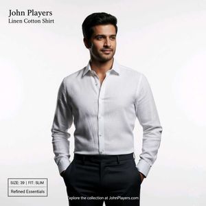 White Linen Cotton Shirt