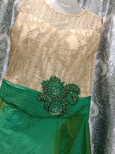 Green &amp; Gold Formal Dress