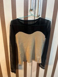 Sheer Sleeve Top