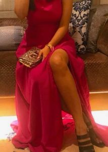Gown with a Cowl Neck N Slit!