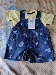 Baby Girl/Boy  Dungaree Set 6-9 m