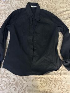 Black Button-Down Shirt