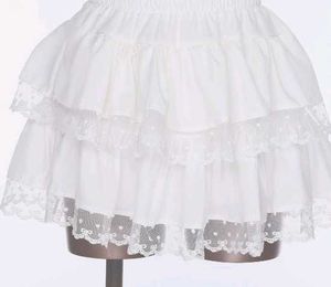 Cute White  Fairy Core Short Skirt