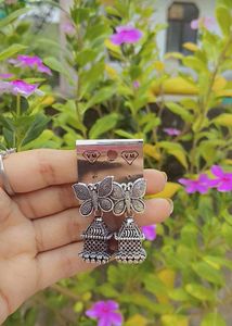 Butterfly Jhumka Earrings