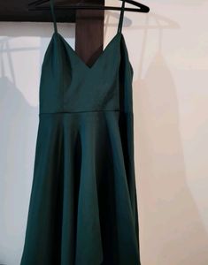 Floor Length Green Gown Come  With Heavy Quality