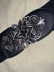 Black Elastic Waist Belt