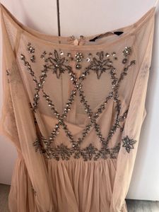 Street 9 Beige Evening Gown