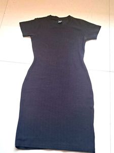 A Black Bodycon Dress