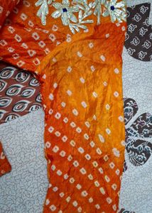 Bandhani gotta dress