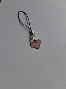 Pixel Heart Phone Charms
