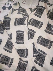 Patterned Tunic Yellow Short Kurti