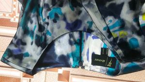 Abstract Print Sleeveless Dress