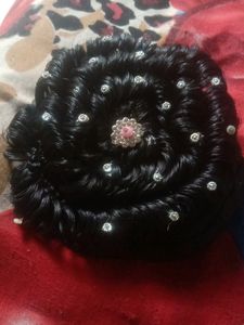 Elegant Black Hair Bun