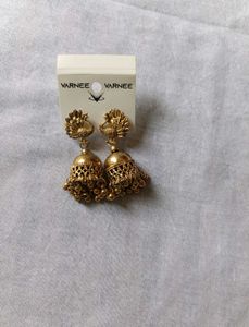 Varnee Peacock Jhumka Earrings