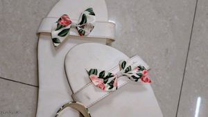 Aksky White Flats For Womens