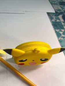 burger ball pen And Pikachu Themed Pouch