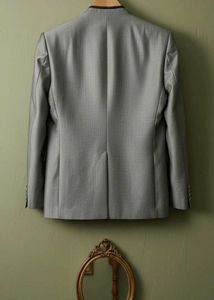 [42-44]  Grey Mandarin Collar Suit set