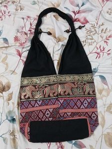 Elephant Print Handbag