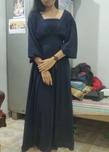 Elegant Navy Maxi Dress