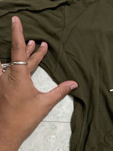 Olive Green T-shirt For Women