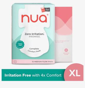 Nua XL Medium Flow Comfort Pads - 12 Count