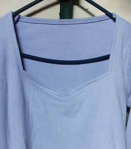 Cute Lavender Long Sleeve Top