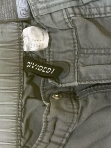 Wide Leg Olive Green Pants