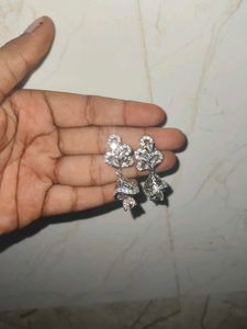 Elegant Silver Jhumka Earrings