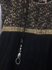 Black Gold Anarkali.