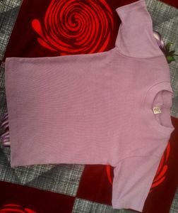 Womens Stylish Ribbed Knit T-shirt