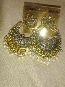 Beautiful Black Metal Earrings