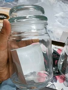 Glass Jar with Lid (Set of 2)
