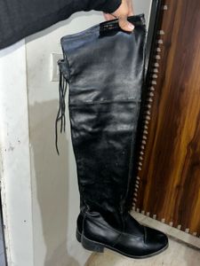 Black Thigh High Boots